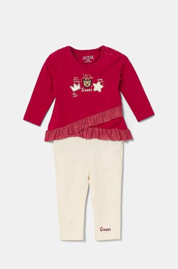 Sada pre bábätká Guess ružová farba, A4BG03 J1314