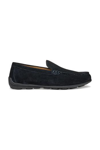 Semišové mokasíny Geox U SPHERICA EC16 pánske, tmavomodrá farba, U55HYA 00022 C4021