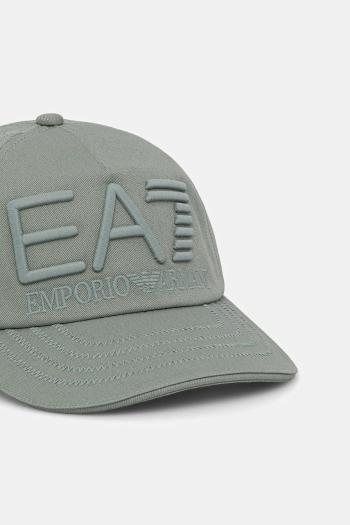 Šiltovka EA7 Emporio Armani tyrkysová farba, s nášivkou, AF13150.7X000052