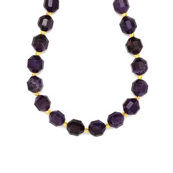 Ametiszt fazettált lampion 9x10mm