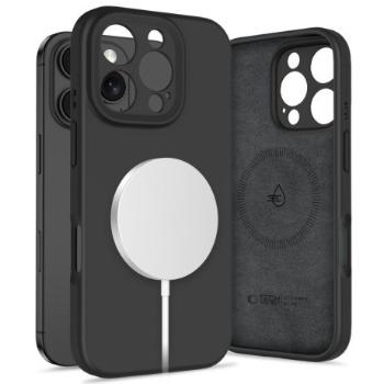Tech-Protect Liquid Silicone MagSafe kryt na iPhone 16 Pro Max, čierny