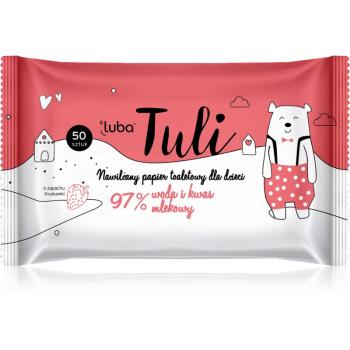 Luba Tuli Lactic acid vlhčený toaletný papier s kyselinou mliečnou pre deti Strawberry 50 ks