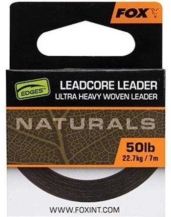 Fox olovená šnúrka naturals leadcore - 50 lb 7 m