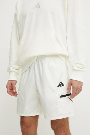 Šortky adidas City Escape pánske, béžová farba, JF3348