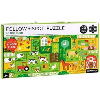 Petit Collage Bludisko a puzzle Farma (736313544503)