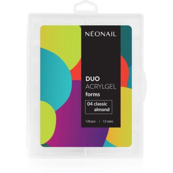 NEONAIL Duo Acrylgel Forms šablóny na nechty typ 04 Classic Almond 120 ks
