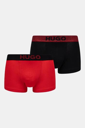 Boxerky HUGO 2-pak pánske, červená farba, 50524748