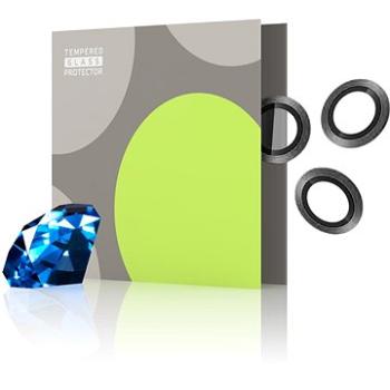 Tempered Glass Protector zafírové na kameru iPhone 14 Pro/14 Pro Max, 0,3-karátové, čierna (TGC-IP14P-BL)