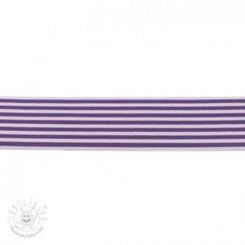 Guma hladká 4 cm Stripe purple