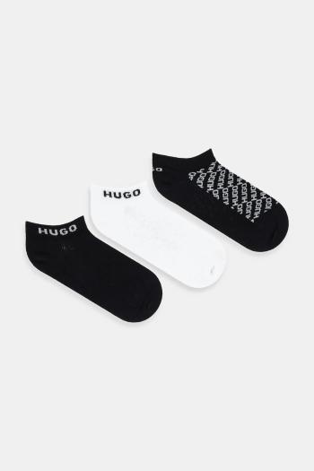 Ponožky HUGO 3-pak čierna farba, 50543195