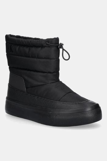 Snehule Calvin Klein VULC FLATF SNOWBOOT NYLON čierna farba, YW0YW01977