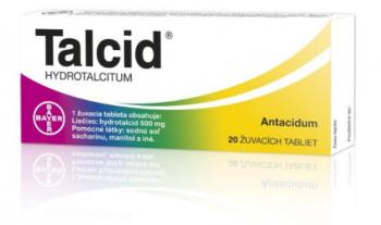 Talcid 500 mg na liečbu príznakov pálenia záhy 20 tbl