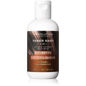 Revolution Haircare Toner Shot Brunette Coffee Liquer vyživujúca tónovacia maska 3v1 odtieň Brunette Coffee Liquer 100 ml