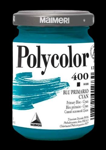 MAIMERI POLYCOLOR - Jemné vinylové farby 400 - primary blue cyan, 140 ml
