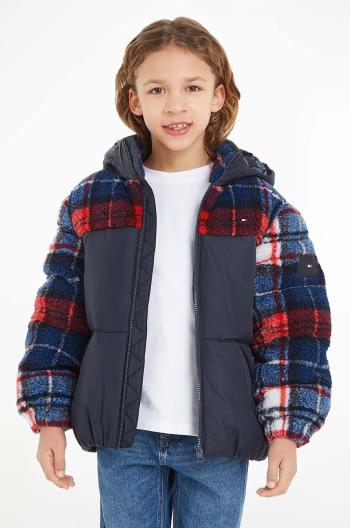Detská bunda Tommy Hilfiger tmavomodrá farba