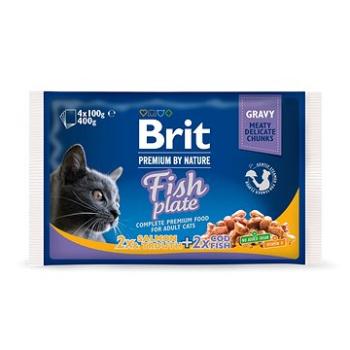 Brit Premium Cat Pouches Fish Plate 400 g (4× 100 g) (8595602506248)