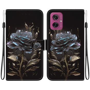 ART Peňaženkový kryt pre Motorola Moto G55 5G BLACK ROSE