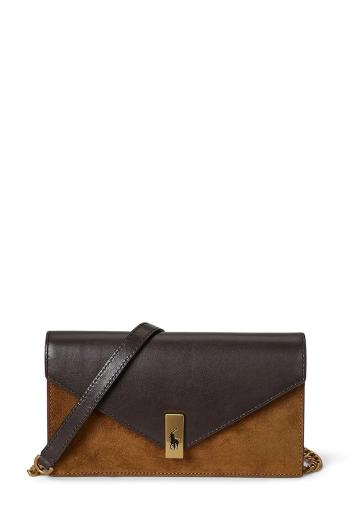 Kožená kabelka Polo Ralph Lauren čierna farba, 427952418