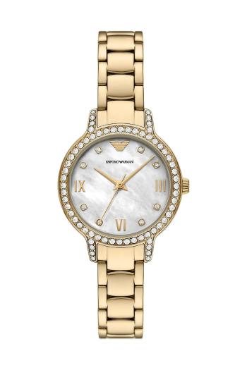 Hodinky Emporio Armani CLEO dámske, zlatá farba, AR11652