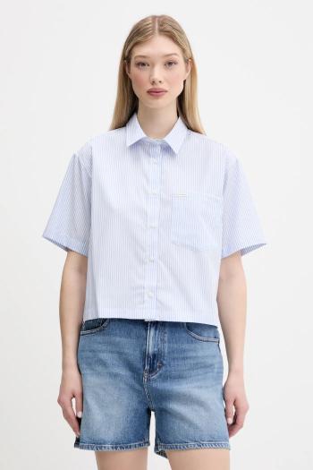 Bavlnená košeľa Guess Jeans voľný strih, s klasickým golierom, W5GH98 WH7Q1