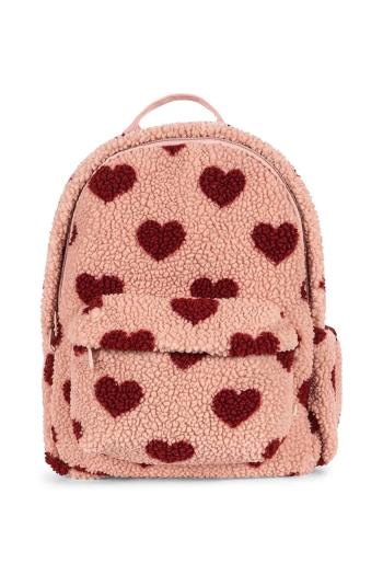 Detský ruksak Konges Sløjd JODY TEDDY BACKPACK GRS ružová farba, malý, vzorovaný, KS102604