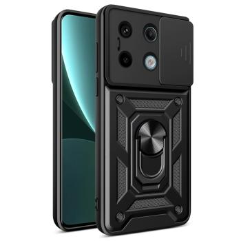 RING CAMERA Kryt s držiakom pre Xiaomi Redmi Note 13 Pro 5G čierny