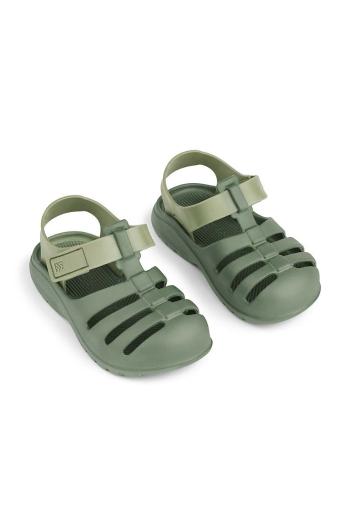 Detské sandále Liewood Beau Sandals zelená farba