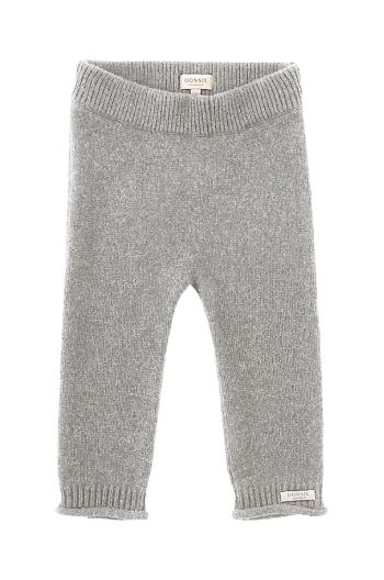 Vlnené detské legíny Donsje Trig Merino Wool Trousers šedá farba, jednofarebné, 3034800