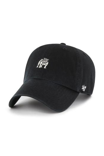 Bavlnená šiltovka 47 brand Dog Base Runner Icon čierna farba, jednofarebná, XX-BSRIC1411GWS-BKP