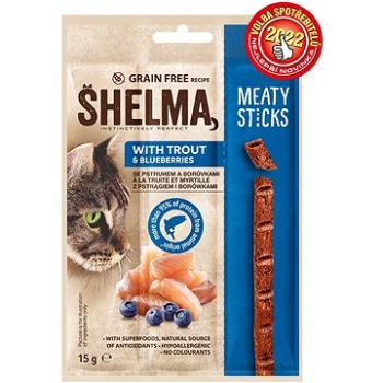 Shelma snack mäsové tyčinky bez obilnín, pstruh 15 g (8595606407268)