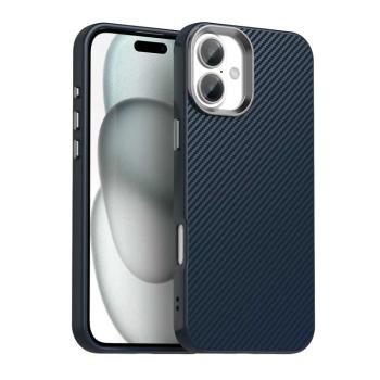 IMD CARBON Ochranný kryt pre Apple iPhone 16 modrý