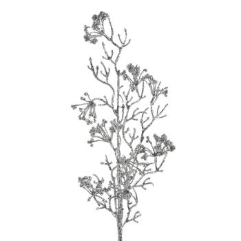ArtFir Vianočná vetvička 28 | strieborná 73 cm