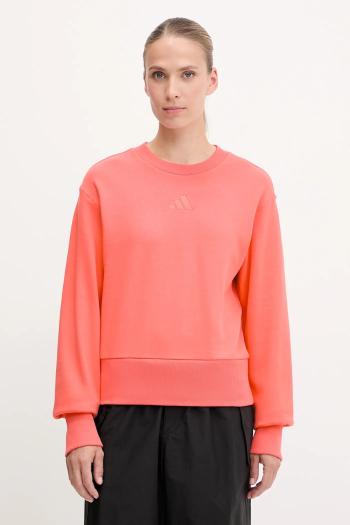 Bavlnená mikina adidas All SZN oranžová farba, jednofarebná, KD9775
