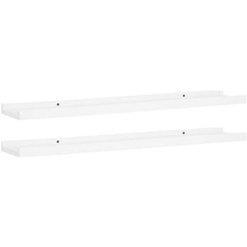 Shumee na zarámované obrázky 2 ks biele 80×9×3 cm MDF, 323930