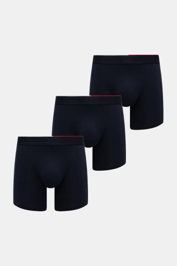Boxerky Tommy Hilfiger 3-pak pánske, tmavomodrá farba, UM0UM03391