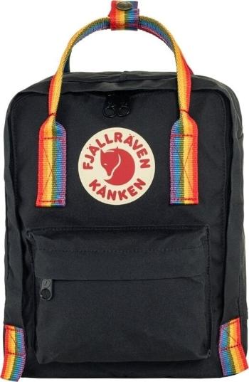 Fjällräven Kånken Rainbow Mini Ruksak Black/Rainbow Pattern 7 L