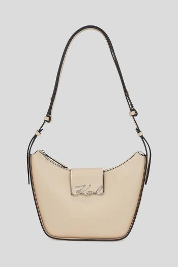 Kabelka Karl Lagerfeld béžová farba, A3W30046