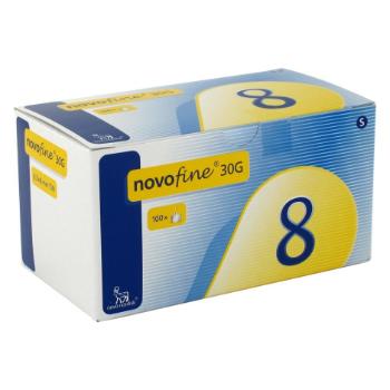 IHLY INZULÍNOVÉ NOVOFINE 30G 0,3X8MM injekčná ihla jednorázová 1x100 ks