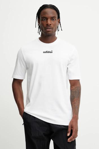 Bavlnené tričko adidas Originals GRFX Tee pánske, biela farba, s potlačou, JC8379