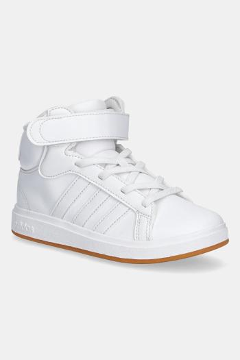 Detské tenisky adidas GRAND COURT MID biela farba, JR0803