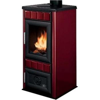 Alfa Plam LARA*CV, 8 kW krbové kachle, červené, horný o 120 mm (105012330)