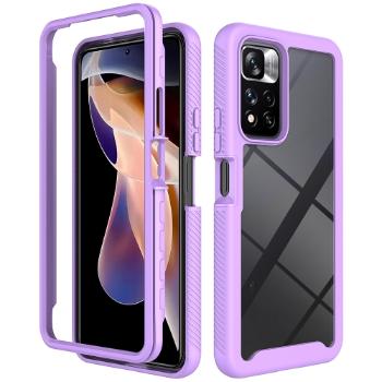 DUAL Obojstranný kryt pre Xiaomi Redmi Note 11 Pro+ 5G fialový