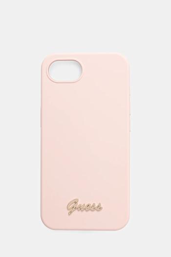 Puzdro na mobil Guess iPhone 16e ružová farba, GUHMPSE4SMBSLP