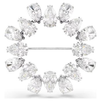 Swarovski Blyštivá brošňa s čírymi zirkónmi Matrix 5714646