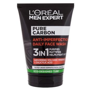 L'ORÉAL Men Expert Čistiaci gél 3v1 Pure Carbon 100 ml