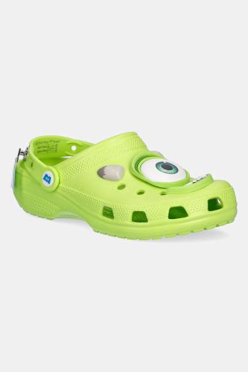 Šľapky Crocs Classic Monsters Inc Mike Clog zelená farba, 210875-90H