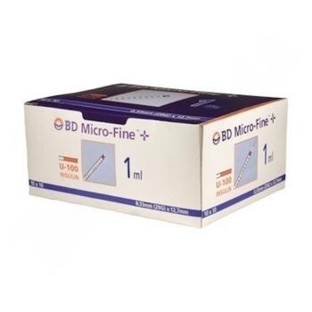 MICROFINE inzulínová striekačka 1ml U100 BD 100 kusov