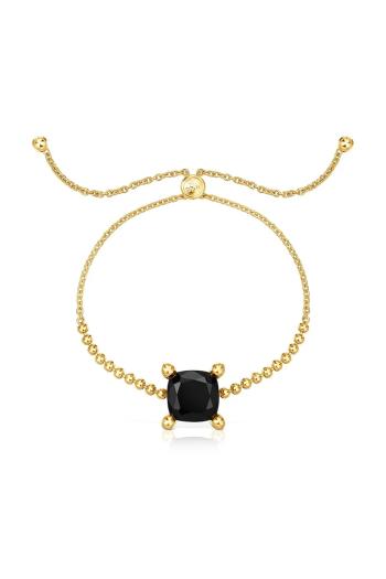 Strieborný pozlátený náramok Tous Color Black 1004235300