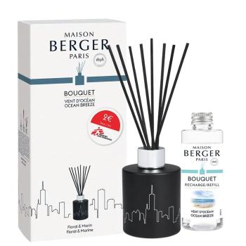 Maison Berger Paris Darčeková sada difuzér pre podporu Lekárov bez hraníc čierny + náplň Vôňa oceánu 100 ml