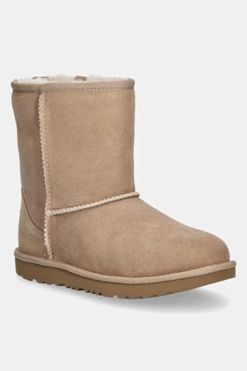Detské semišové snehule UGG Classic II čierna farba